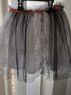 Disney Tutu Skirt 2T Halloween Spiderweb Tulle Costume Skirt Toddler